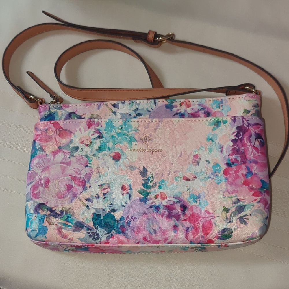 Nanette Lepore Chic Floral Crossbody Bag